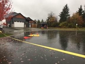 The area where a man was found dead in Campbell River on Oct. 16, 2019.