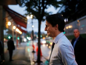 Liberal leader and Canadian Prime Minister Justin Trudeau campaigns for the upcoming election, in West Vancouver, British Columbia, Canada October 20, 2019.