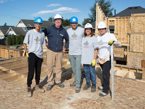 Ismaili civic volunteers participating in Team Build Day in support of Habitat for Humanity in Vancouver.