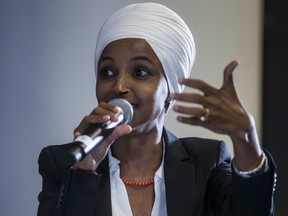 Rep. Ilhan Omar (D-MN) speaks during a town hall hosted by the NAACP on September 11, 2019 in Washington, D.C.