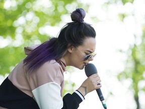 Riit performs at the 42nd annual Vancouver Folk Festival at Jericho Beach, Vancouver, July 19 2019.