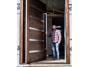 The Giant Pivot door welcomes attendees to the Home Show.