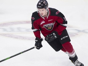 Zack Ostapchuk, the Giants’ first-round pick in last year’s WHL bantam draft, has been getting second-line minutes and penalty-killing opportunities in this, his rookie season.