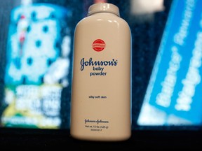 A bottle of Johnson & Johnson's Baby Powder is seen in a photo illustration taken in New York, Feb. 24, 2016. (REUTERS/Shannon Stapleton/File Photo)