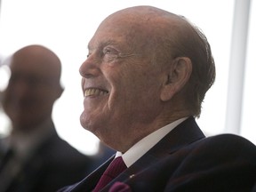 B.C. business giant Jim Pattison bid to get full control of Canfor has failed.

SASKATOON,SK--SEPTEMBER 05/2019-0906 news childrens hospital- Philanthropist Jim Pattison during the ceremonial grand opening of the Jim Pattison ChildrenÕs Hospital in Saskatoon, SK on Thursday, September 5, 2019. The children's hospital will open to the public on September 29th, 2019.