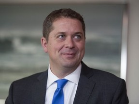 Conservative Leader Andrew Scheer at the editorial board of The Vancouver Sun.