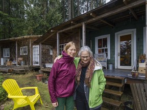 Jo Ledingham and her daughter Andrea, here on March 2, 2017, live in Belcarra Regional Park.
