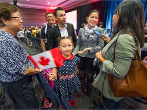 New Canadians celebrate their citizenship ceremony on Canada Day in Vancouver in 2019. This country is the second most popular nation in the world for immigrants. Gallup has found more than 700 million want to move permanently to another country, with 44 million naming Canada as their first choice.