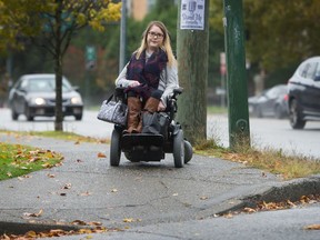Micaela Evans at Ash street and SW Marine Dr. in Vancouver.