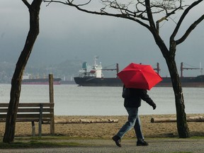 There's a 70 per cent chance of rain on Thursday in Metro Vancouver.