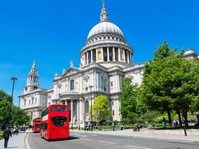 File photo of St. Paul's cathedral in London, England.