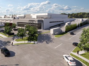 Canada's first stacked industrial building with full truck delivery capabilities for the second floor. The project is in South Burnaby.