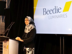 Nour Suliman was the recipient of a Beedie Lumniarie scholarship last year.