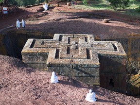 The Bet Giyorgis church in Lalibela was carved right out of the stone ground.