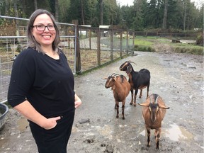 Raquel Kolof operates a livestock farm in Gibsons.