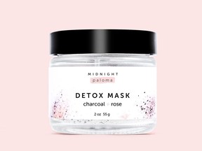 Charcoal + Rose Detox Mask, $22 at Midnight Paloma, midnightpaloma.ca.