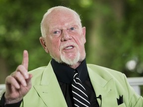 Don Cherry sits down with Joe Warmington for a summer coach's corner on Tuesday July 16, 2019. Stan Behal/Toronto Sun/Postmedia Network