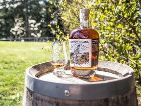 De Vine’s Ancient Grains, an alternative young whisky, takes its name from its core ingredients, five varieties of old-world grain that have deep roots in B.C.: barley, spelt, emmer, khorosan, and einkorn.