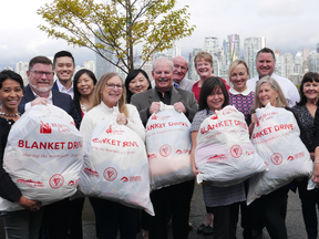 The REALTORS Care Blanket Drive collects an enormous amount of warm winter items for local charities, helping about 35,000 people around the Lower Mainland each year.