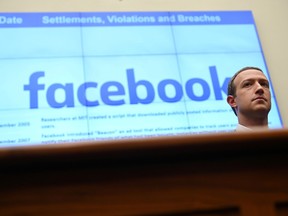 Facebook Chairman and CEO Mark Zuckerberg testifies at a House Financial Services Committee hearing in Washington, U.S., October 23, 2019.