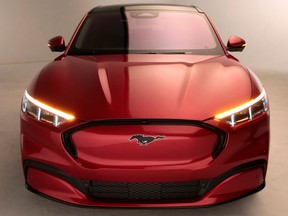 Ford Motor Co. shows the all-new electric Mustang Mach-E vehicle.