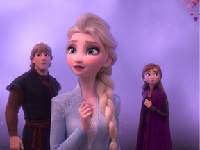 In Walt Disney Animation Studios' Frozen 2, Elsa, Anna, Kristoff, Olaf and Sven journey far beyond the gates of Arendelle in search of answers.