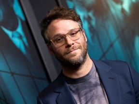 Actor Seth Rogen attends the special screening of Warner Bros Pictures' "Motherless Brooklyn" in Los Angeles, on Oct. 28, 2019. (VALERIE MACON/AFP via Getty Images)