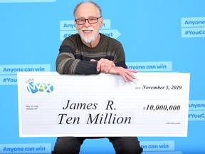 Vancouver's James Russell is $10 million richer after matching all seven numbers in this week's Lotto Max draw.
