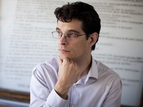 Steven Galloway, former University of B.C. creative writing head, in his office in 2014.