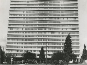 Ocean Towers when it opened in 1960. Bill Cunningham/Province