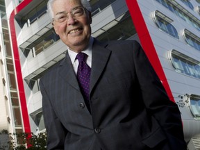 Philanthropist Robert Hung Ngai Ho C.M., O.B.C., pictured here in front of the Robert H.N. Ho Research Centre at Vancouver General Hospital.