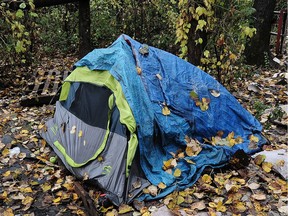 File photo of a homeless encampment in the Chilliwack area.