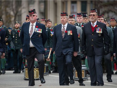 VANCOUVER, BC - November 11, 2019  - Veterans attend Remembrance Day ceremony at Victory Square  in Vancouver, BC, November 11, 2019.  (Arlen Redekop / PNG staff photo) (story by Sue Lazaruk) [PNG Merlin Archive]