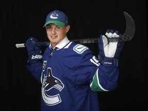 Nils Hoglander, selected 40th overall by the Vancouver Canucks during the 2019 NHL Entry Draft, has been the talk of the team's prospects camp this week at UBC.