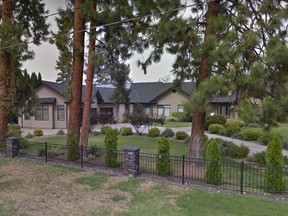 A property at 1214 Mission Ridge is alleged to have been used to launder money from a $215-million international stock fraud, according to a B.C. Civil Forfeiture Office case filed in B.C. Supreme Court. The 6,000-square-foot home with a pool is owned by Cuatro Cienagas Inversiones Ltd., incorporated in Hong Kong in January 2017 and registered in B.C. three months later as an extra-provincial company. The defendants deny any wrongdoing.