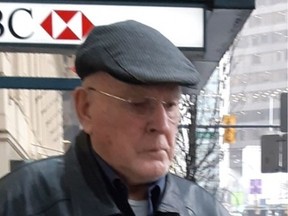 Cyril Portman, a former Kitimat school principal, arrived for pretrial questioning on Dec. 2 in a civil court case in which a former student is accusing him of sexual abuse during the early 1980s.