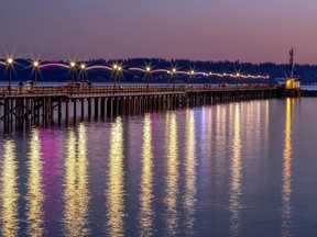 The repaired White Rock pier in December 2019.