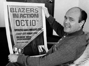 Jim Pattison, the money behind the Blazers. John Mahler /  Vancouver Sun. Ran October 9, 1973 P-3. [PNG Merlin Archive]