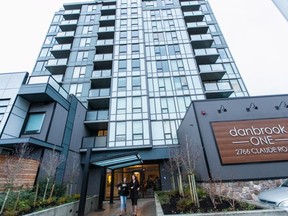 Danbrook One, a new residential tower in Langford at 2766 Claude Rd. December 2019