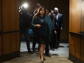 Jody Wilson Raybould leaves a Justice committee meeting in Ottawa, Wednesday February 27, 2019.