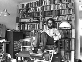 Kurtis Vanel in his recording studio/office, circa 1967. Vanel was then going by Douglas Gyseman. Photo courtesy Simon Fraser University.