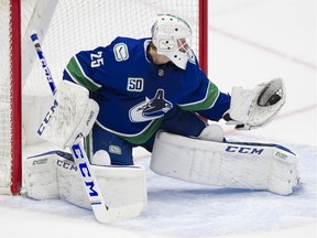 Vancouver netminder Jacob Markstrom held a hot hand Thursday night at Rogers Arena, stopping 43 shots as the Canucks tripped the Carolina Hurricanes 1-0 in overtime. The Canucks will be leaning on Markstrom until Christmas as regular backup Thatcher Demko recovers from a concussion.