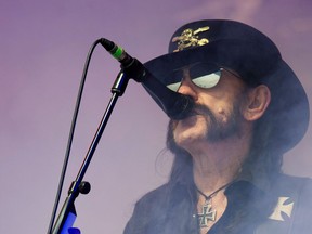 British rock band Motorhead's lead singer Ian "Lemmy" Kilmister.