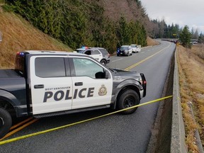 West Vancouver Police investigated the scene on Christmas afternoon on Cypress Bowl Road.