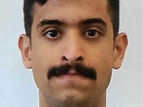 Royal Saudi Air Force 2nd Lieutenant Mohammed Saeed Alshamrani, airman accused of killing three people at a U.S. Navy base in Pensacola, Fla.