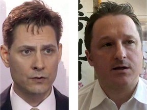 Michael Kovrig (left) and Michael Spavor, the two Canadians detained in China.