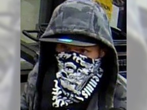 The Abbotsford Police are currently investigating two armed robberies that occurred within less than an hour of one another. The suspect in both robberies was wearing a mask.