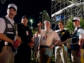 Paul Walter Hauser, centre, stars as Richard Jewell in the Clint Eastwood directed film, Richard Jewell.