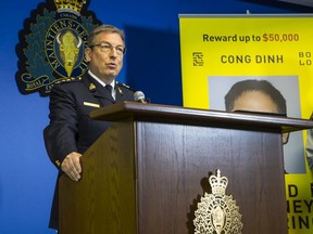 RCMP Chief Supt. Keith Finn, who is in charge of federal policing in B.C., said police have partnered with the BOLO program in a campaign that will hopefully lead to the arrest of fugitive Cong Dinh.