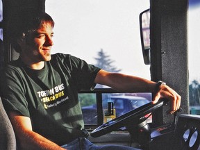 Dylan Green, seen in 2005 shortly after launching a since-sold bus line, is the name behind B.C.'s first ride-hailing licence.